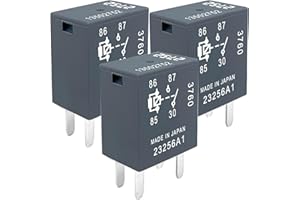 SONZROD 3-Pack 13502752 12V 30A 4-Pin SPST Electrical Relay - Compatible with GM Vehicles (Buick, Cadillac) for Cooling Fan, Fuel Pump & OEM Replacement Parts