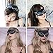 Novelty Eye Mask for Sleeping, 100% Natural Silk Sleep Mask & Blindfold for Women Girls, Sexy Fox Night Eye Shade Cover, Light Soft and Comfortable Sleeping Aid with Adjustable Strap (Blue)