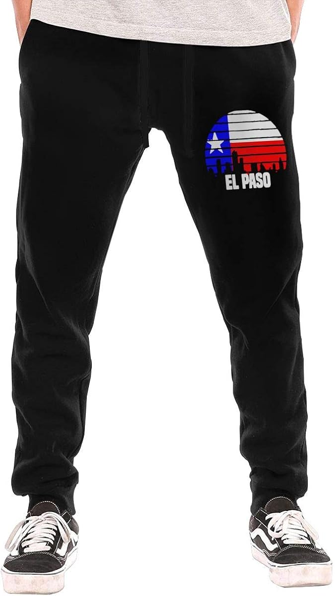 fm pool service el paso on Bibiqqgait Men S Jogger Sweatpants El Paso Texas Close Bottom Pajama Pants At Amazon Men S Clothing Store