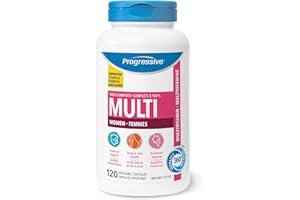 Progressive Advanced Daily Multivitamin for Adult Women, with DIM, Chastetree Berry, and Maca. Supports Immune Health, Energy