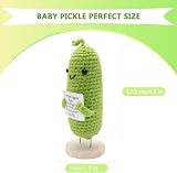 Ryvera Emotional Support Pickle - Cucumber Design with Stand view 2