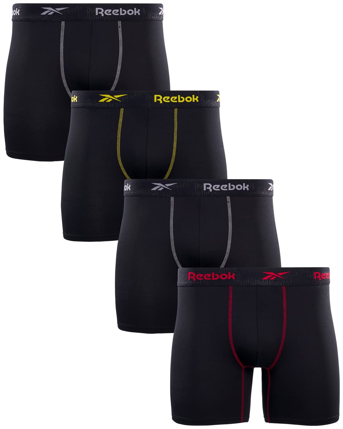 Reebok Men's Boxer Briefs - 4 Pack Soft Mens