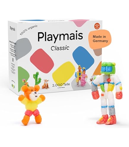 PlayMais - Mosaic Little Friends, 2300 Piezas, Juego De Manualidades (Loick Biowertstoff GmbH 22AH160182) , Color/modelo Surtido : PlayMais