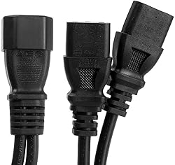Power Cable UPS Server Y Splitter C14 to 2 x C13