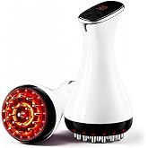 Lymphatic Drainage Massager &amp; Anti Cellulite Massage Tool | Helps Reduce the Appearance of Cellulite, 4-in-1 Body Sculpting Machine with Heat, Light, Vibration &amp; Microcurrent（White）