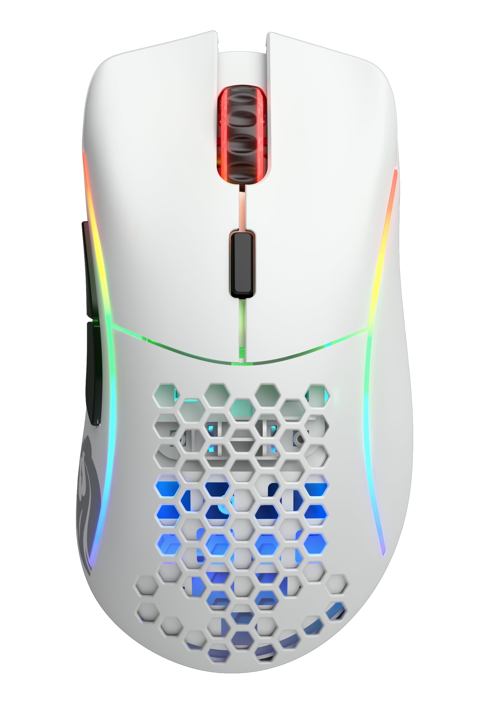 GLORIOUS Model D Wireless Gaming-Maus, 69g, BAMF Sensor, 2.4GHz, Mattweiß 2