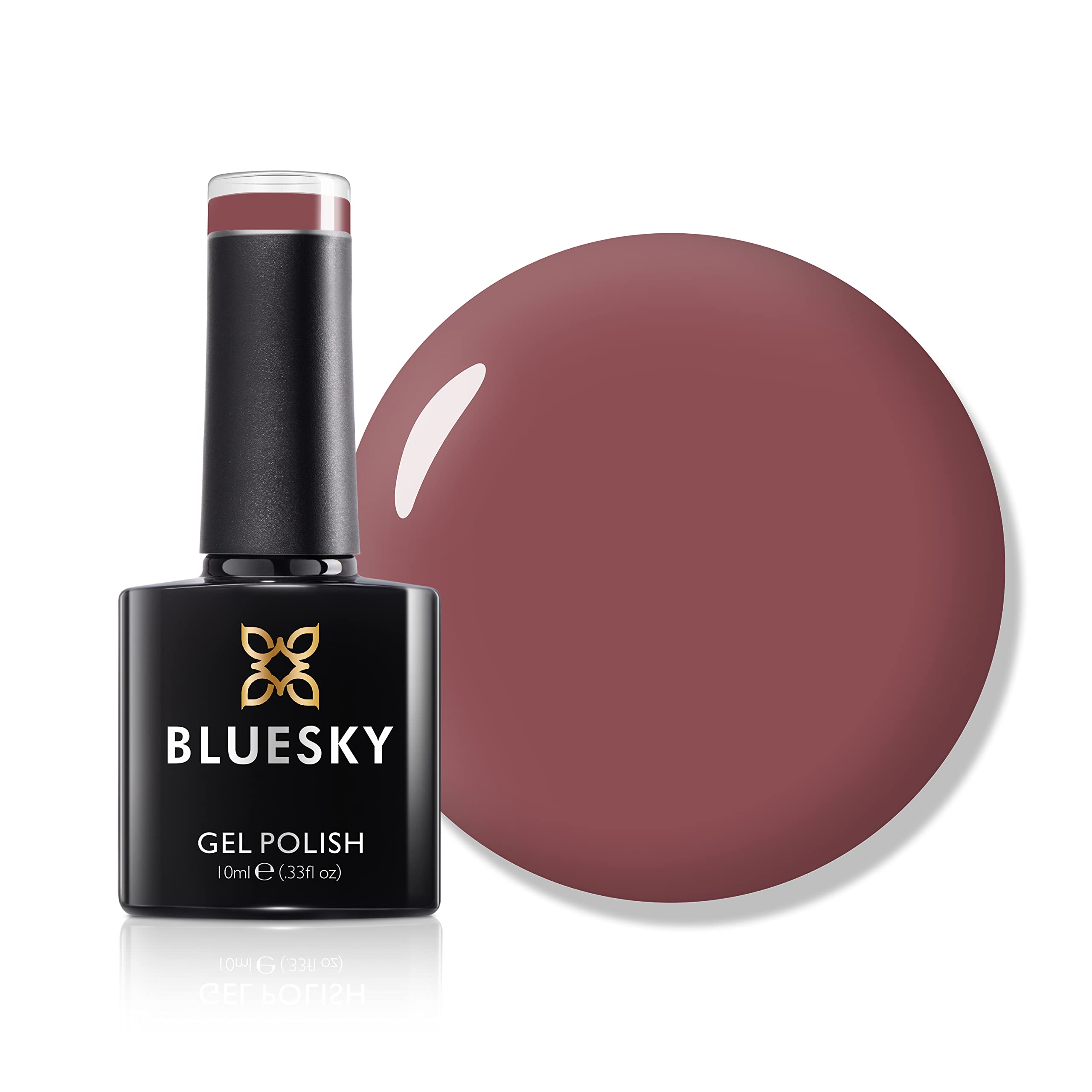 Bluesky Gel Nail Polish, Cinnamon Roll BP27, Dark Pink, Long Lasting, Chip Resistant, 10 ml (Requires Drying Under UV LED Lamp)