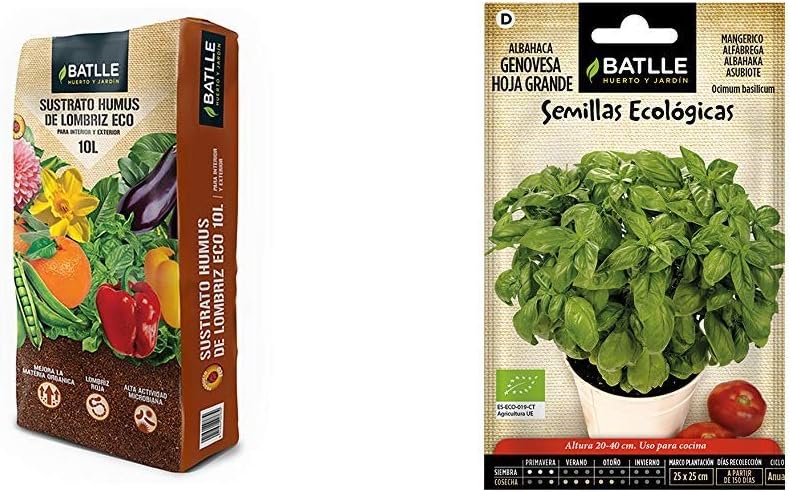 Sustratos Ecológicos Sustrato Humus Lombriz 10l. Batlle + Semillas ...