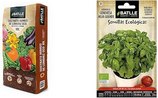 Sustratos Ecológicos Sustrato Humus Lombriz 10l. Batlle + Semillas ...