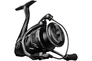 HANDING M1 Spinning Reel, Freshwater Fishing Reels Spinning, 9+1 Ball Bearings, 26.5LBs Max Drag, 5.2:1 Gear Ratio, Graphite Frame, CNC Aluminum Spool, 500 to 5000 Series, Handle Interchangeable