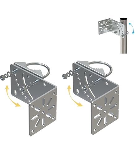 Outdoor Access Point Bracket Universal Wireless Bridge Mount Bracket - 12\" Pole & Wall J Mount For Antennas Starlink Mini Mounting