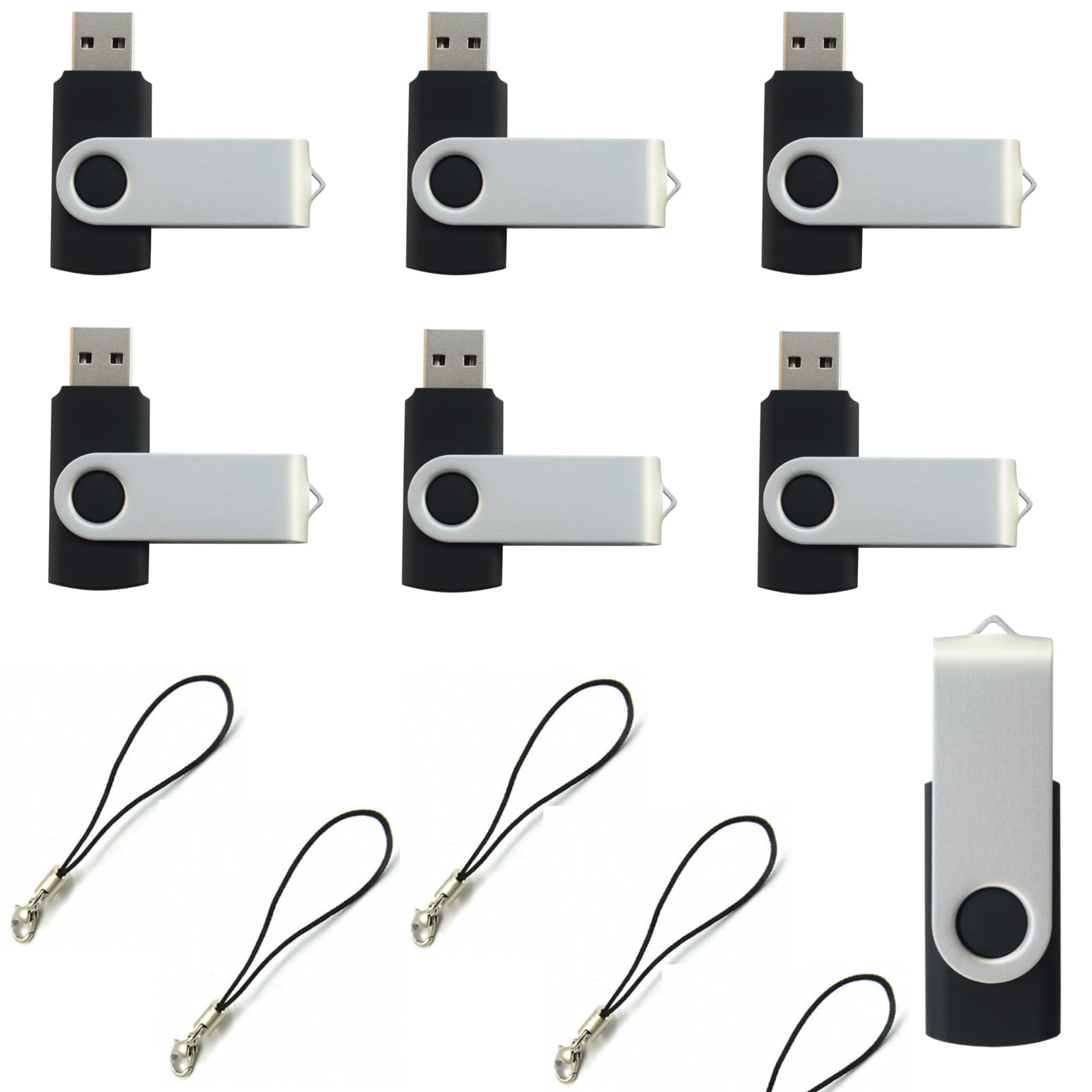 Photo 1 of lcwamy 4GB Flash Drives 50 Pack USB Drives Bulk USB Flash Drive 50 Pack Flash Drive Bulk Thumb Drive CupShadow (Black, No Logo 4GB 50PCS)