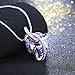 Angelady Gemstone Created Infinity Pendant Necklace Gifts for Women Girls Crystal from Swarovski (1) Wife Present Xmas Graduation Souvenir