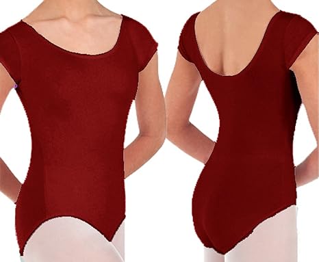 burgundy leotard amazon