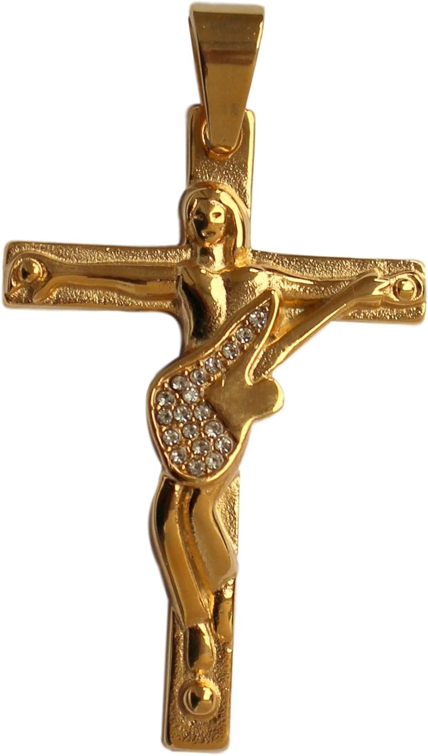 Bijou Johnny Hallyday Argent Pendentif Johnny Hallyday Croix Et Guitare - 6x4 Cm, Couleur Argent - Original Neuf Avec étiquettes Boutique Officiel