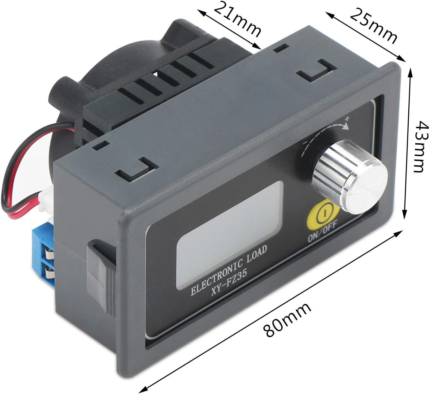 Adjustable Load Test Module DollaTek Electronic load 35W digital display intelligent temperature ...