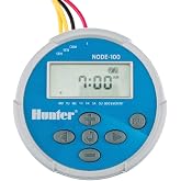 Hunter NODE-100-LS Battery Sprinkler Timer, 1 Zone Irrigation Controller | 1 station battery irrigation controller for remote/drip zones with waterproof housing, no AC wiring; solenoid not included