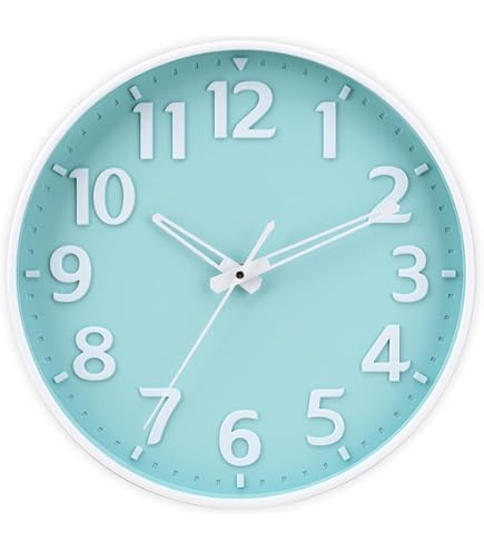 Amazon.com: Bernhard Products Seafoam Green Wall Clock 10 Inch