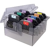Wahl Pro Animal Stainless Steel Attachment Comb Set, Multicolor 1 | 8 Cutting Lengths, Color-Coded Dog and Cat Clipper Guides, Animal Grooming Essentials, Snag-Free Cutting
