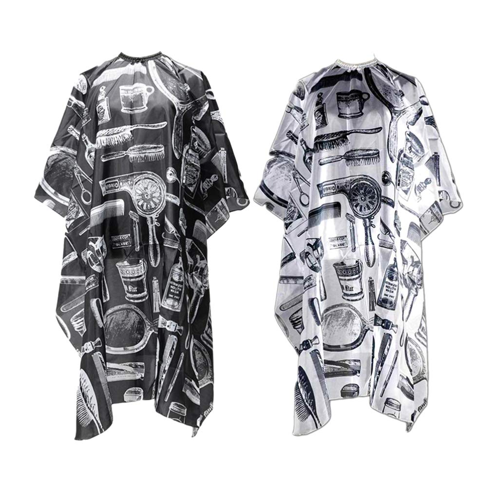 Healifty 2pcs Hair Salon Cape Waterproof Hair Salon Cutting Gown Barber Hairdressing Cape