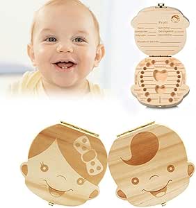 Aibesser - Caja para dientes de leche, 2 unidades, diseño de ...