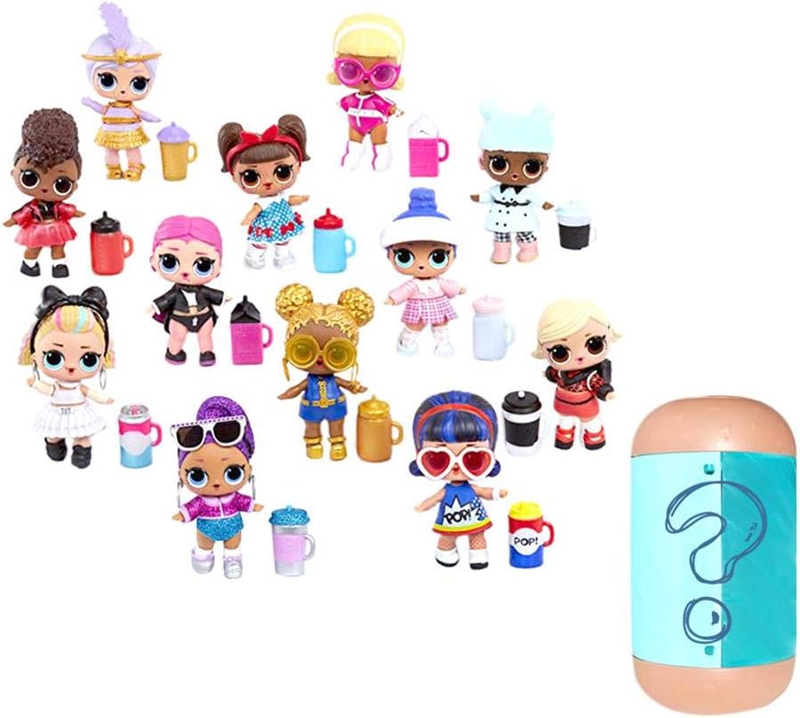Litterprince PVC Capsule Doll Surprise LOL Unpacking Pretend Play Action Figure Toys Set