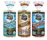 Lundberg Gluten-Free Non-GMO Rice Cakes 3 Flavor Variety Bundle, (1) Each: Salted Caramel, Honey Nut, and Cinnamon Toast, 9.5-10 Ounces (3 Total)