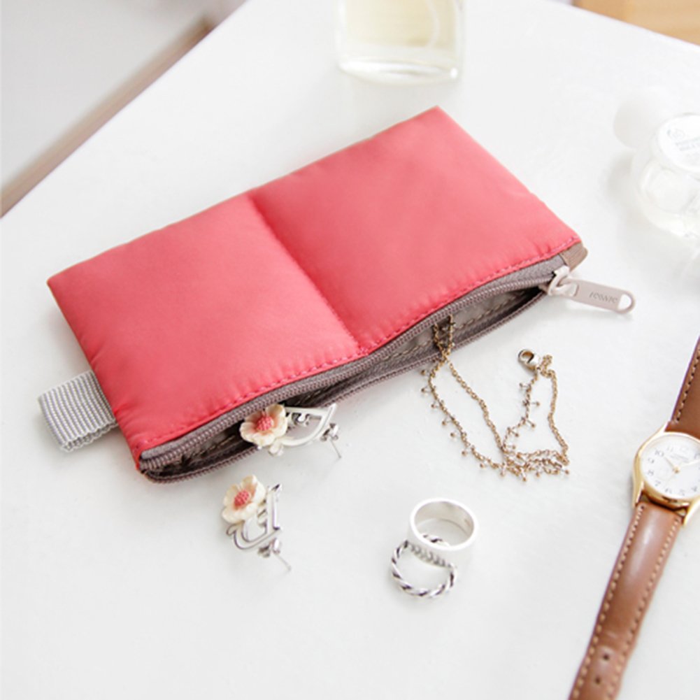 Cosmetic Toiletry Bags Vinmax Travel Makeup Bag Pouch Bucket Barrel Shaped (Pink)