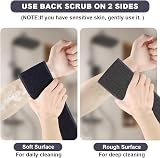 URAQT Exfoliating Back Scrubber 37 Inch Double-Sided Back Washer with Handles view 5