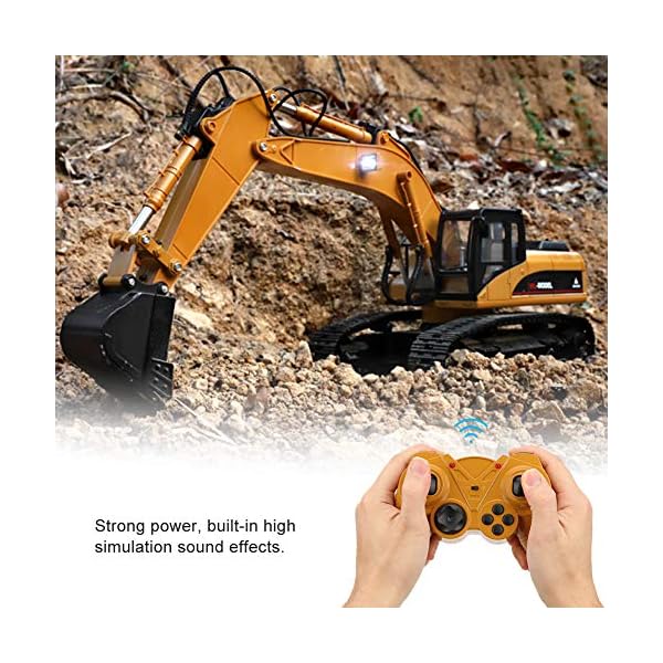 【𝐎𝐬𝐭𝐞𝐫𝐟ö𝐫𝐝𝐞𝐫𝐮𝐧𝐠𝐬𝐦𝐨𝐧𝐚𝐭】 Fernbedienung Bagger, 23 Kanäle Engineering Truck, Legierung 1/16 BAU Traktor Fahrzeug RC Digger… – Bild 6