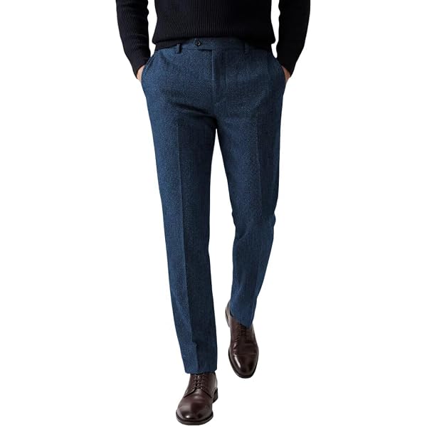 Bar III Mens Wool Slim Fit Dress Pants Blue 32/34 at Amazon Men's Clothing  store
