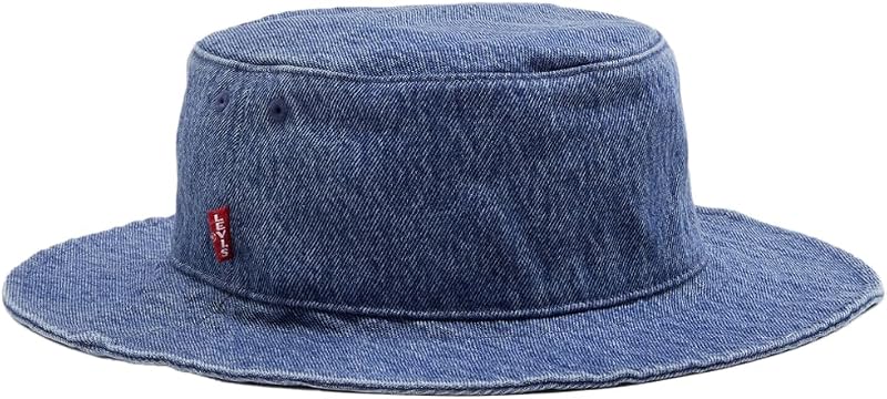 Summer Drawstring Bucket Hat Hat Donna, Ocean Indigo Wash 6, S-L