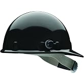 Fibre-Metal by Honeywell E2QRW11A000 Super Eight Ratchet Cap Style Hard Hat with Quick-Lok, Black, Medium