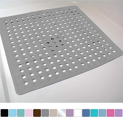 Gorilla Grip Original Patented Bath, Shower, and Tub Mat, 21x21