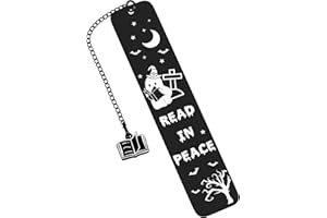 AISEAVRIL CADEAU Halloween Gifts Basket Stuffers, Spooky Boo Basket Stuffers for Women Her Him, Funny Spooky Halloween Bookmarks for Book Lovers Horror Lovers Bookish, Halloween Themed Gifts, Spooky Season Gifts