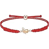 JENDEAR SHINE Rope Bracelet for Women, Adjustable Hand Braided Rope, Angel, Butterfly, Unicorn, Sunflower, Valentine's Day Birthday Graduation Gift