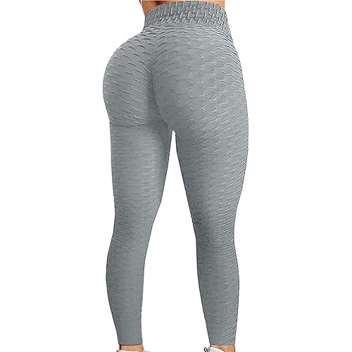 Realdo Famous TIK Tok Leggings, Yoga Pants for Women High Waist Tummy Control Bubble Hip Lifting Workout Running Tights