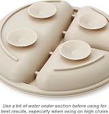 PandaEar Silicone Baby Weaning Set Divided Plate 2 Tiny Cups Spoons Forks view 5