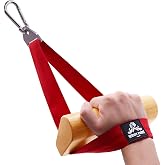 Arm Wrestling Training Handle with Ergonomic Wooden Grip &ndash; Wrist &amp; Forearm Strength Trainer Cable Machine Handles, Pulldown Attachments
