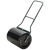 Outsunny 20-Inch Push/Tow Behind Lawn Roller Filled
