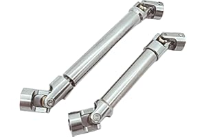 HOPLEX Stainless Steel Drive Shaft 112-165mm and 90-125mm for 1/10 RC Crawler Traxxas TRX4 TRX6 Axial SCX10 Wraith Capra D90 TF2 Redcat GEN8 2PCS