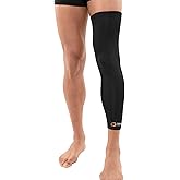 Copper Compression Leg Compression Sleeve - Copper Infused Knee Stabilizer Brace for Running, Meniscus Tear, ACL, MCL, Arthritis, Joint Pain Relief - Thigh & Calf Support for Men & Women