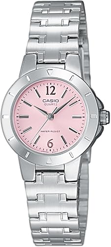 casio analogue silver watch