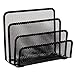 Home-X Black Mesh Letter Holder