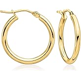 Ross-Simons Italian 2mm 14kt Yellow Gold Hoop Earrings