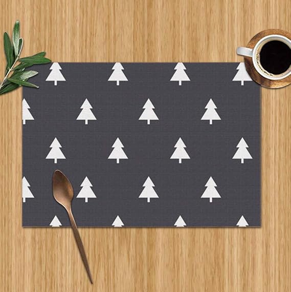 Endless Christmas Black White Shape Holidays Set Of 4