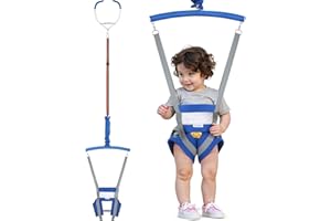 Slevoo Baby Jumper, Baby Door Jumper Quick Set up and Easy-to-use, Fun Bouncer for Active Play for Infant and Toddler, Blue