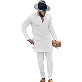 African Men‘s Clothing Fashion Suit Two Pieces Set Dashiki Outfit Top Pant Tracksuit