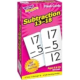 Trend Enterprises Subtraction 13-18 Skill Drill Flash Cards, Self-Checking, 99 Count