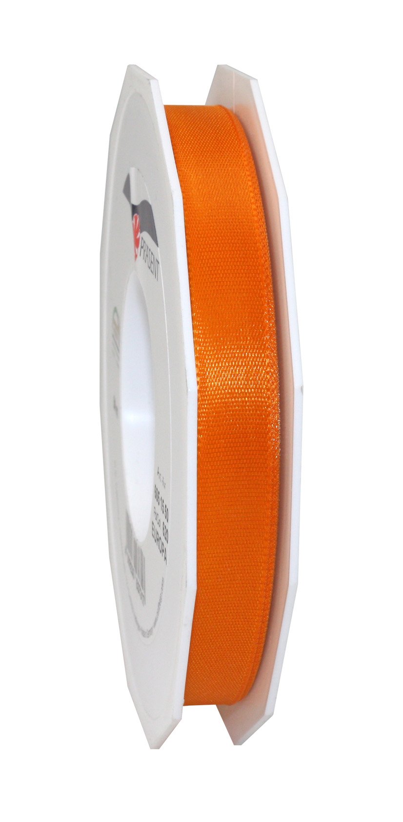 PRÄSENT - Europa Taffeta Ribbon Orange 15 mm width, 50 m length — image 1